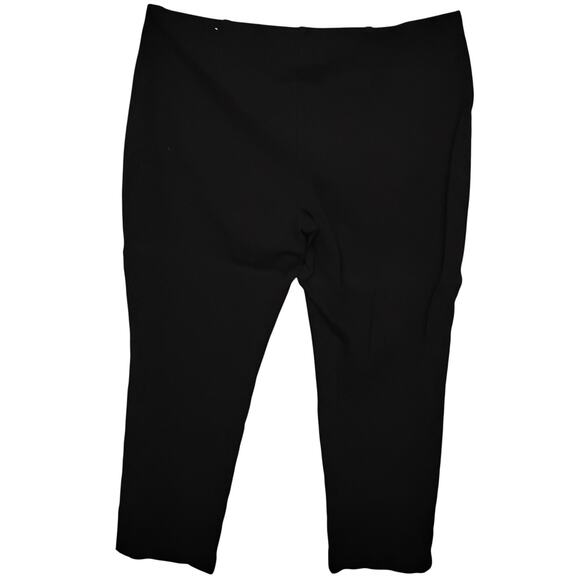 Chico's Pull On Pants Size 2 (large) Black Elastic Waist Mock Pockets - Picture 4 of 8